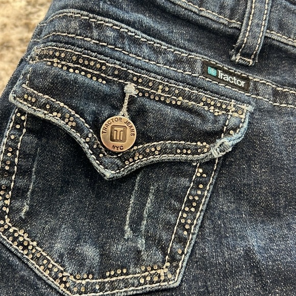 Tractor Jeans Girls Size 10 Skinny Tilly’s Like New Denim School Slim Vintage - Picture 3 of 6